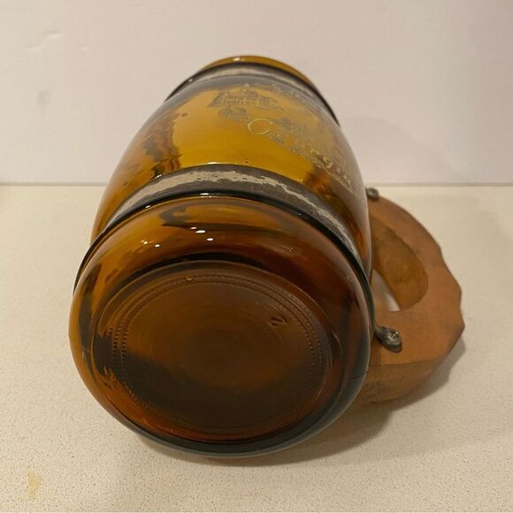 Vintage Georgia Brown Barrel Mug Siesta Ware Style Glass Collectible - Picture 5 of 5